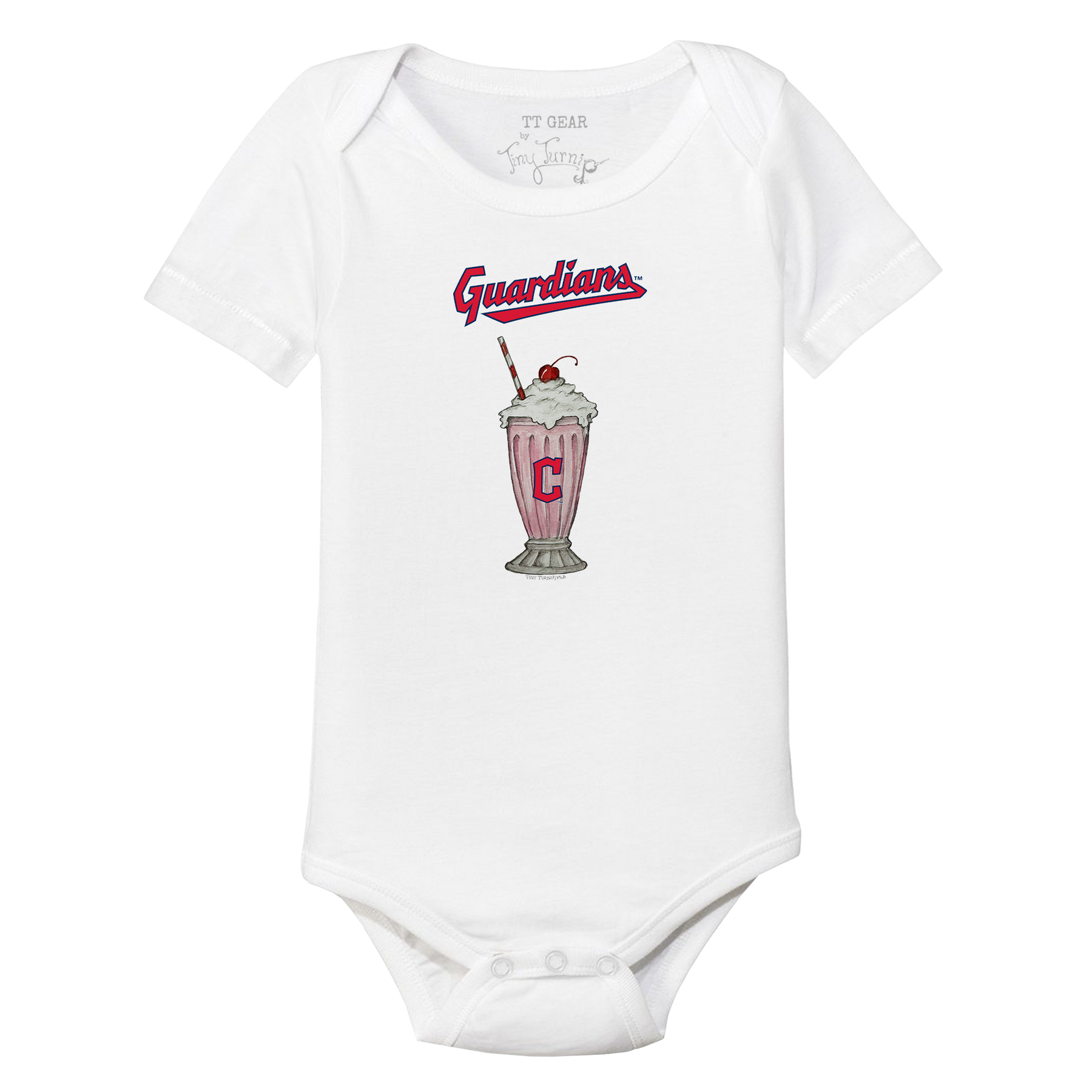 Cleveland Guardians Milkshake Short Sleeve Snapper