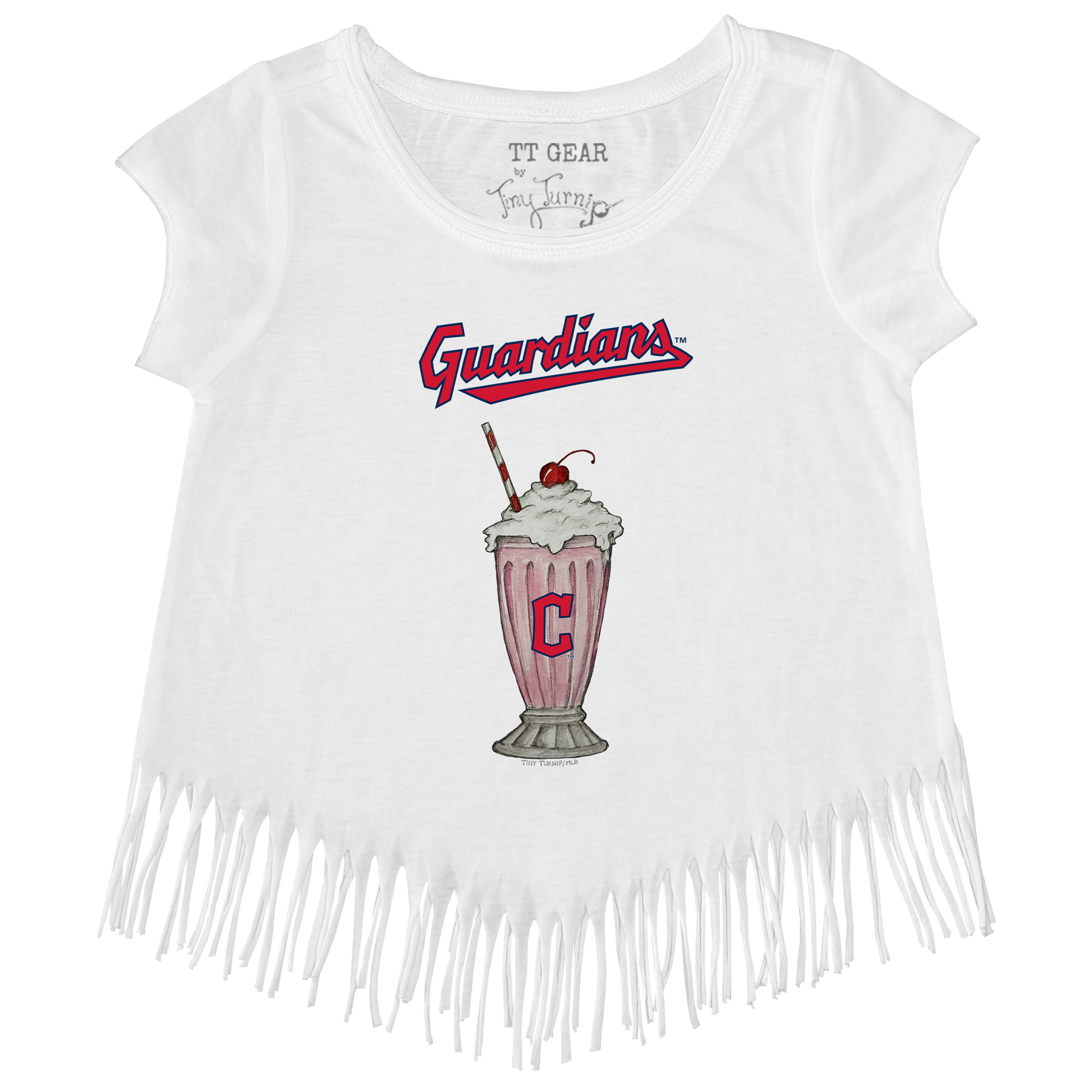 Cleveland Guardians Milkshake Fringe Tee