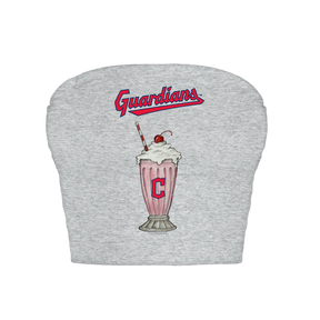 Cleveland Guardians Milkshake Crop Tube Top