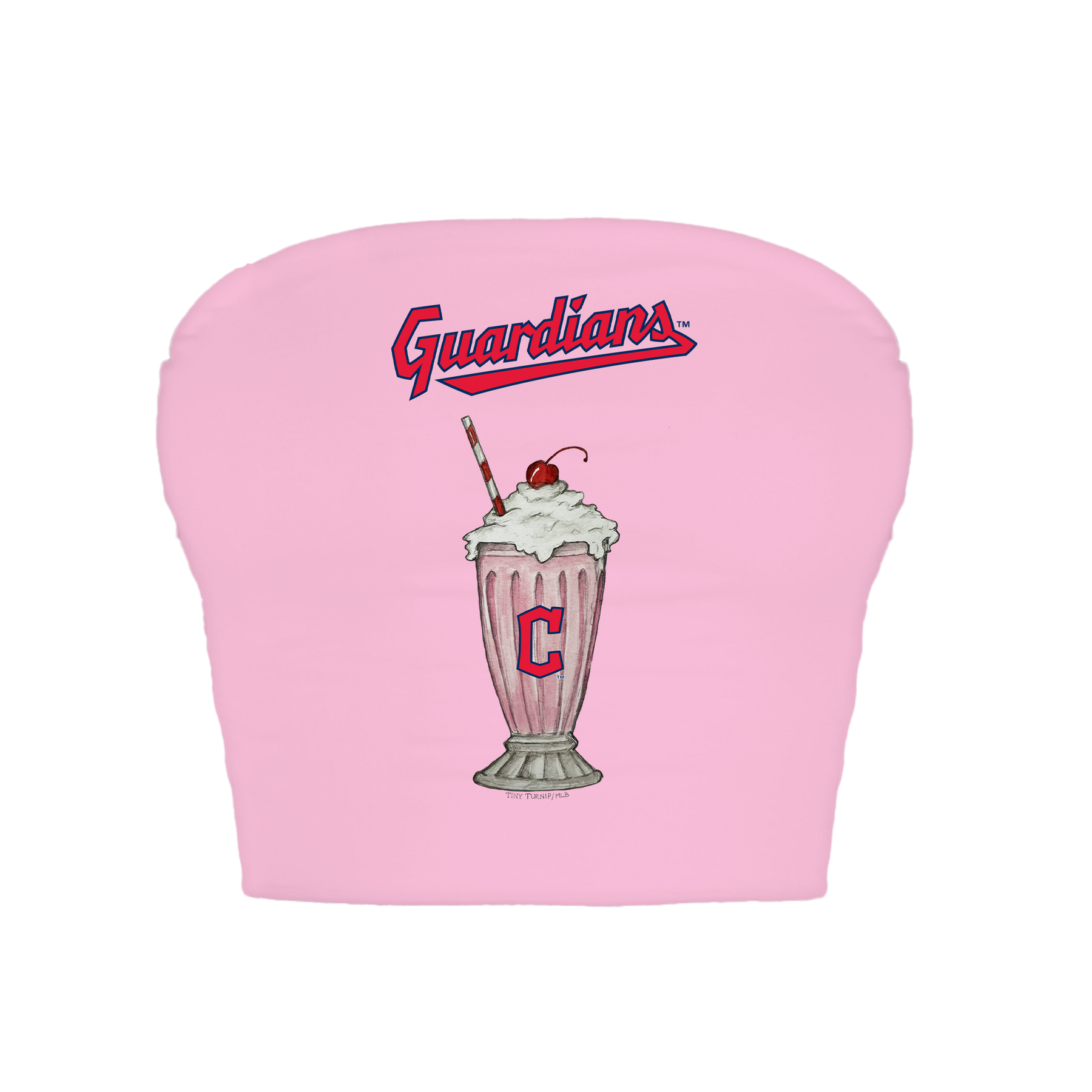 Cleveland Guardians Milkshake Crop Tube Top