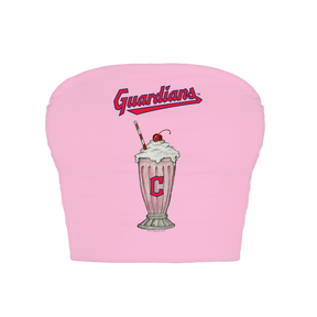 Cleveland Guardians Milkshake Crop Tube Top
