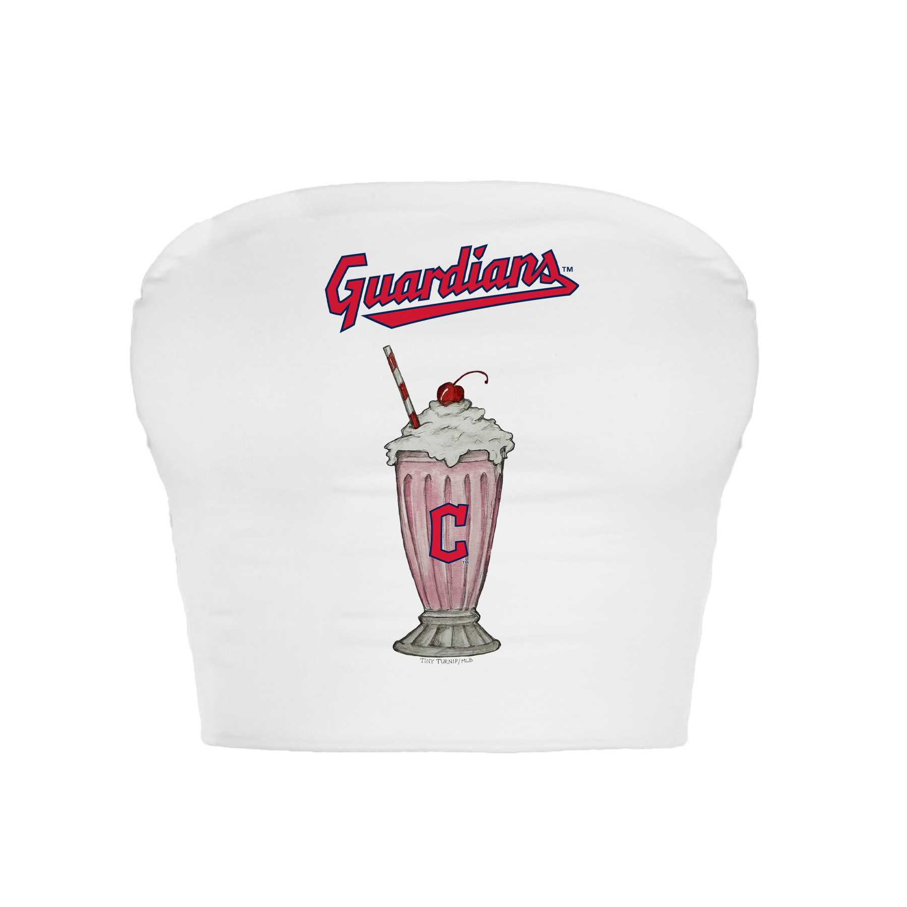 Cleveland Guardians Milkshake Crop Tube Top