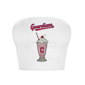 Cleveland Guardians Milkshake Crop Tube Top