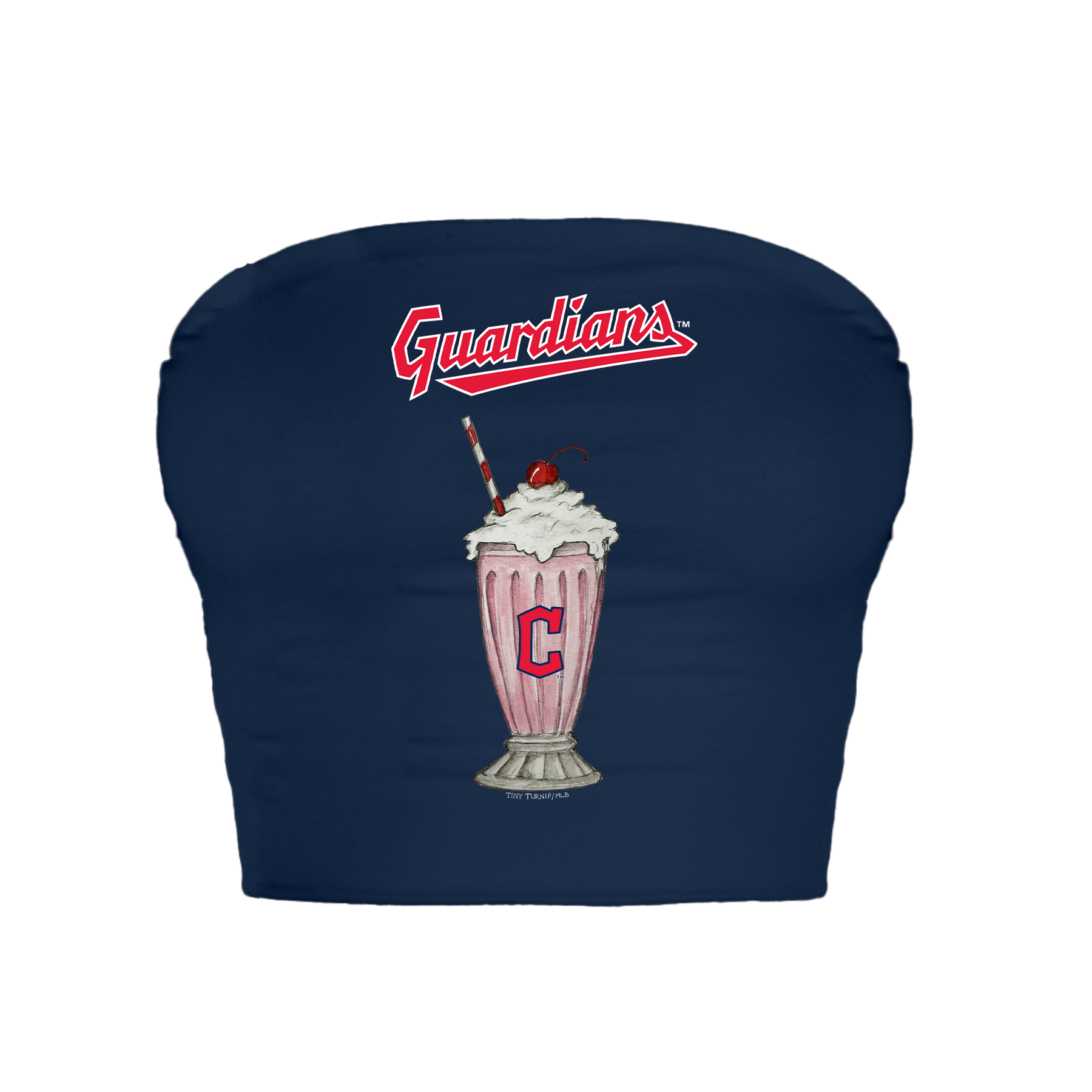 Cleveland Guardians Milkshake Crop Tube Top