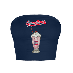 Cleveland Guardians Milkshake Crop Tube Top