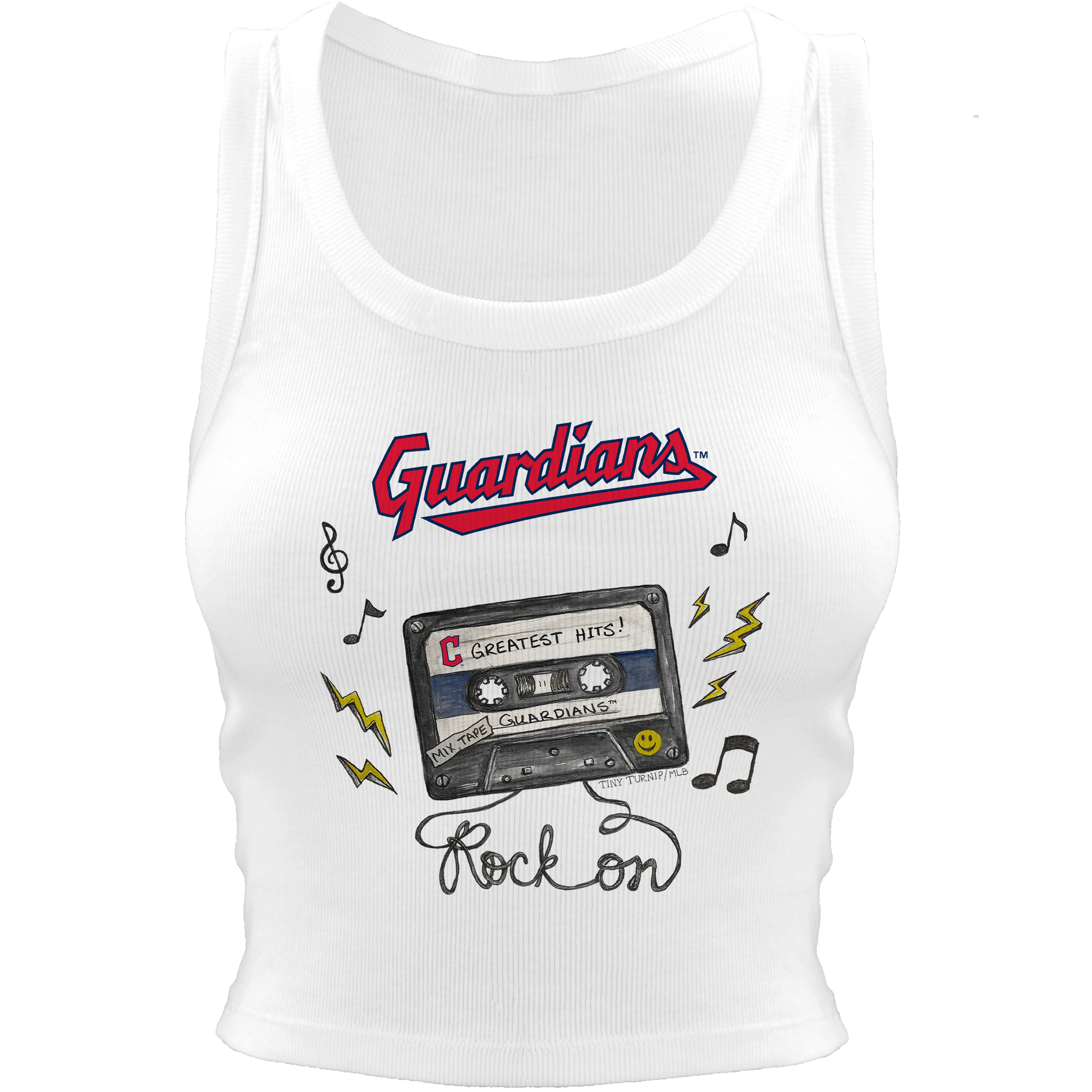 Cleveland Guardians Mixtape Crop Tank