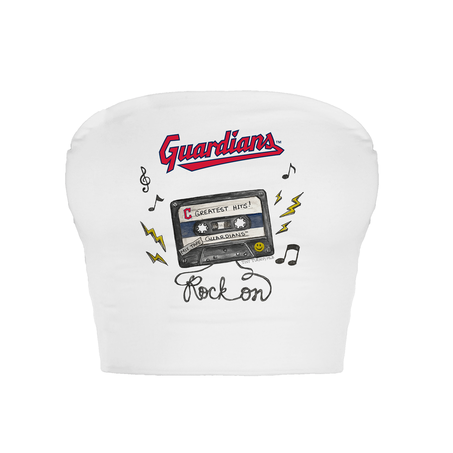 Cleveland Guardians Mixtape Crop Tube Top
