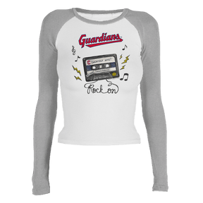 Cleveland Guardians Mixtape Roxy Raglan Long Sleeve