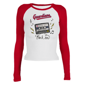 Cleveland Guardians Mixtape Roxy Raglan Long Sleeve