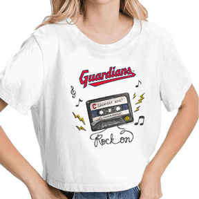 Cleveland Guardians Mixtape Vintage Crop Tee - Tiny Turnip