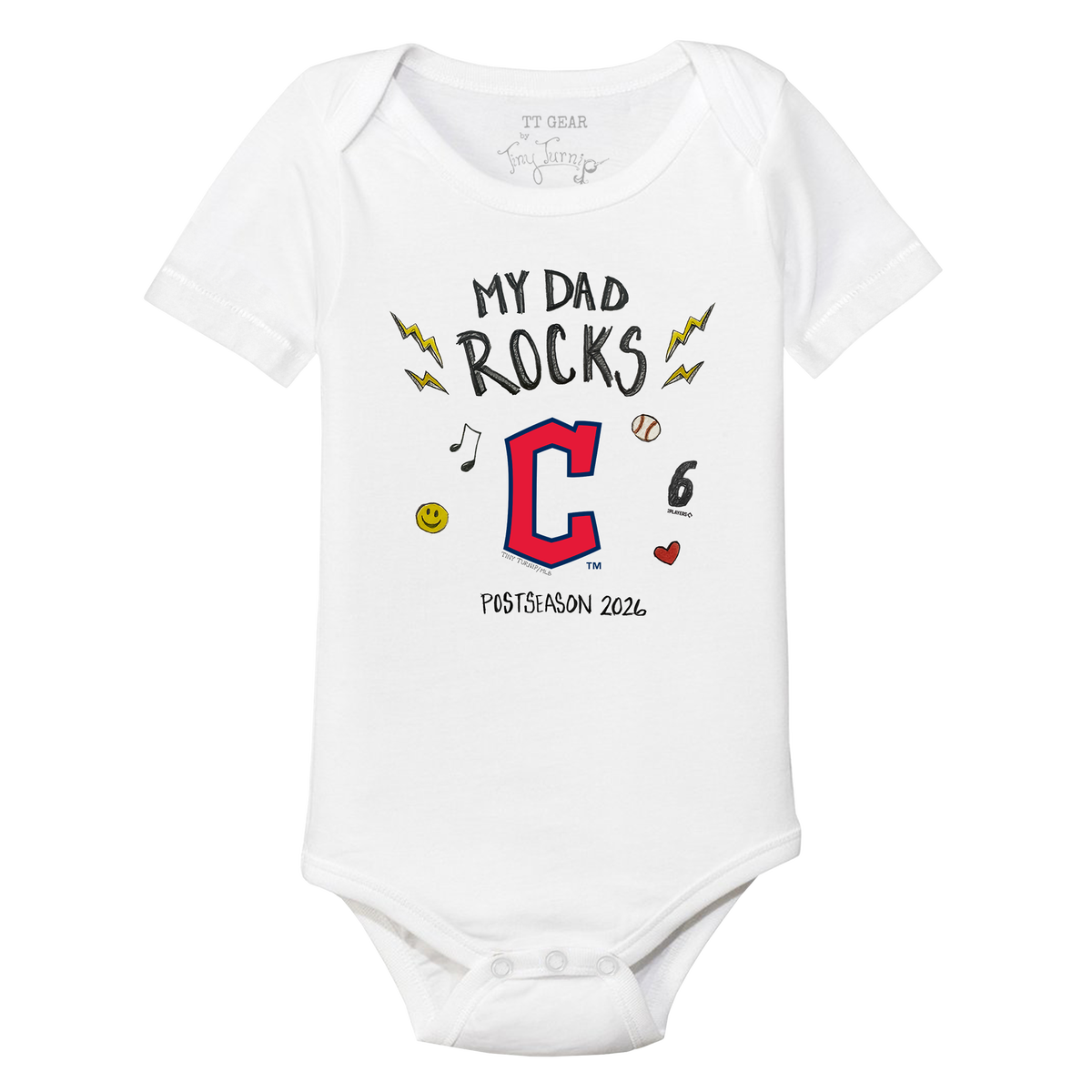 VIP Cleveland Guardians Postseason '26 Short Sleeve Snapper - Tiny Turnip