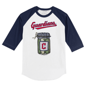 Cleveland Guardians Pickle Jar 3/4 Navy Blue Sleeve Raglan