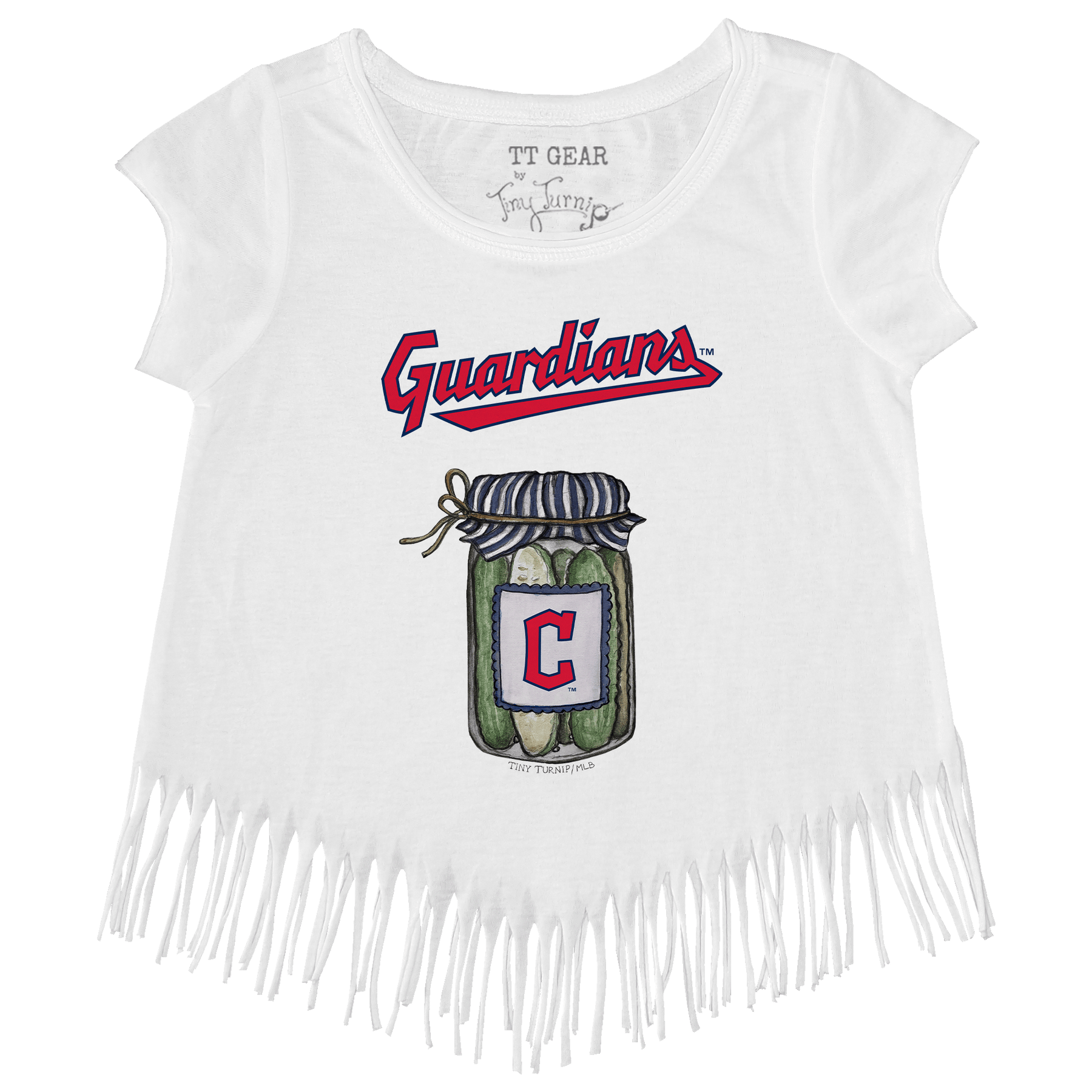 Cleveland Guardians Pickle Jar Fringe Tee