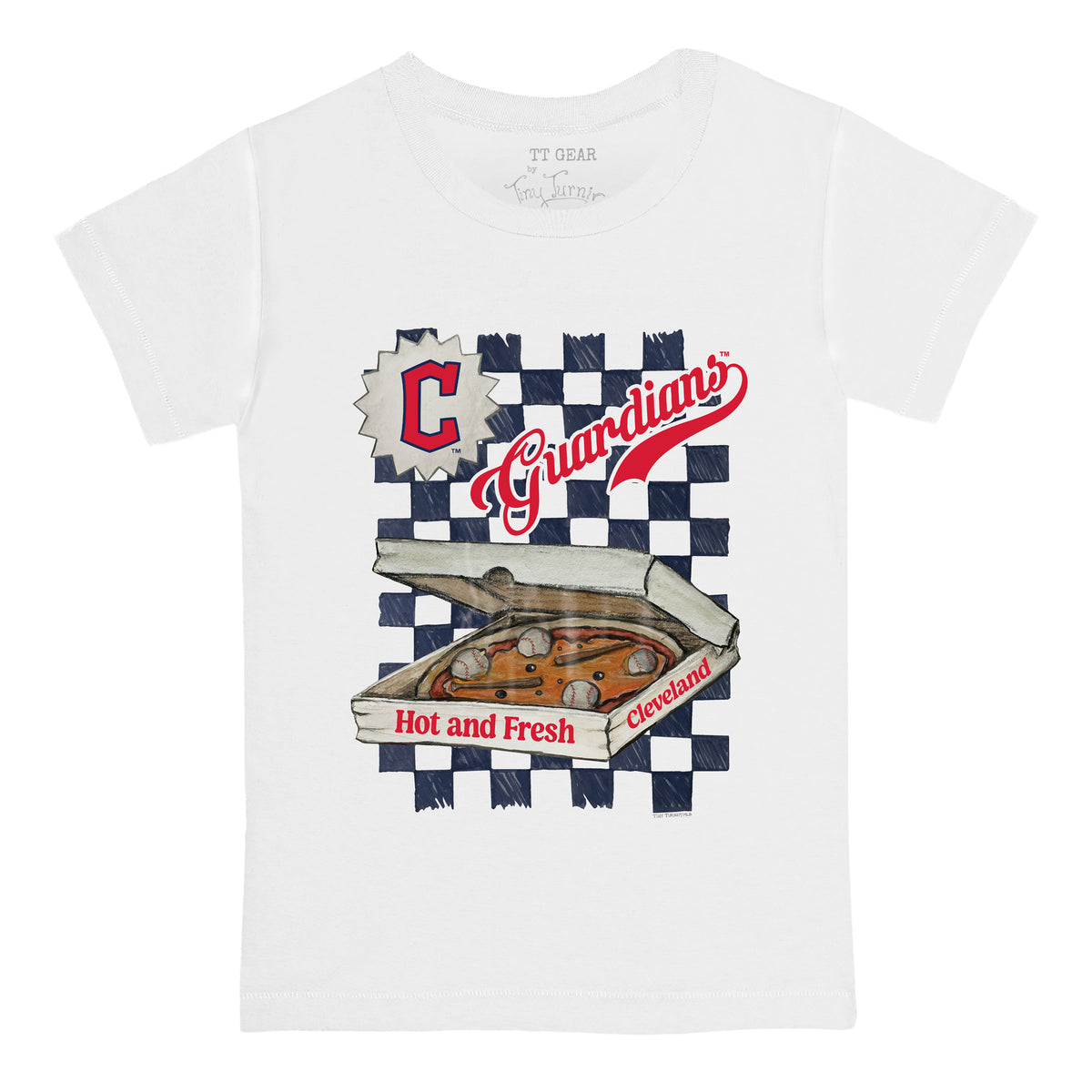 Cleveland Guardians Pizza Tee Shirt