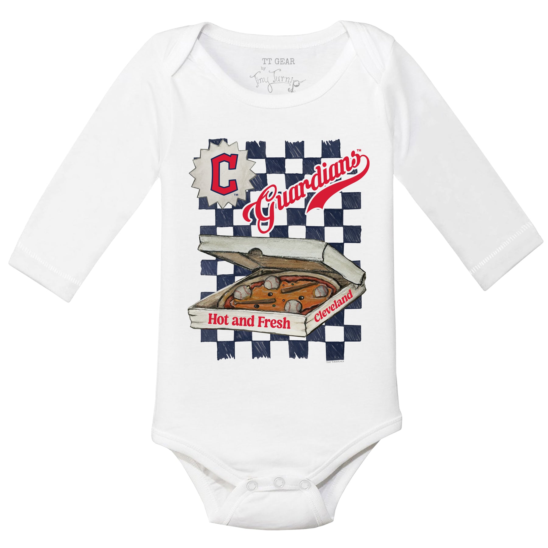 Cleveland Guardians Pizza Long Sleeve Snapper