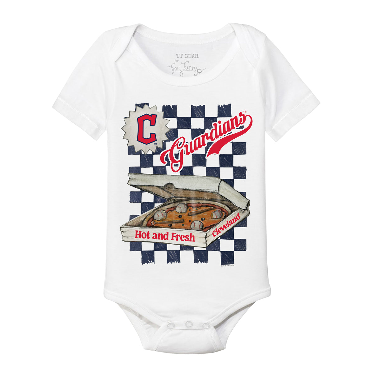 Cleveland Guardians Pizza Short Sleeve Snapper