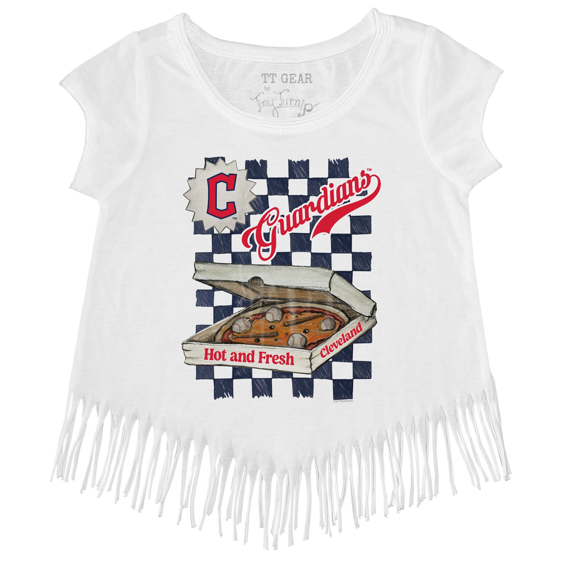 Cleveland Guardians Pizza Fringe Tee