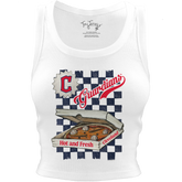 Cleveland Guardians Pizza Crop Tank
