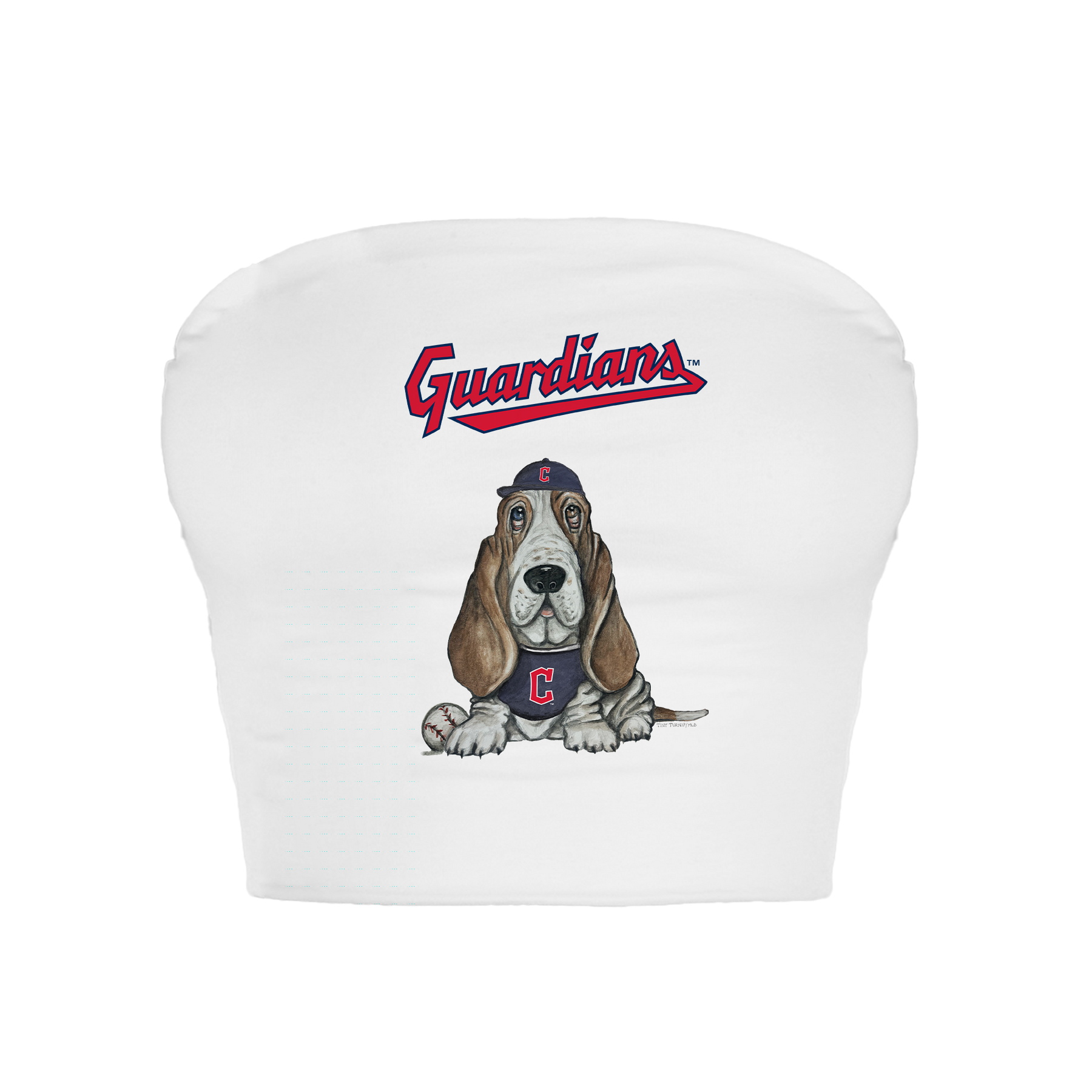 Cleveland Guardians Puddy Crop Tube Top - Tiny Turnip