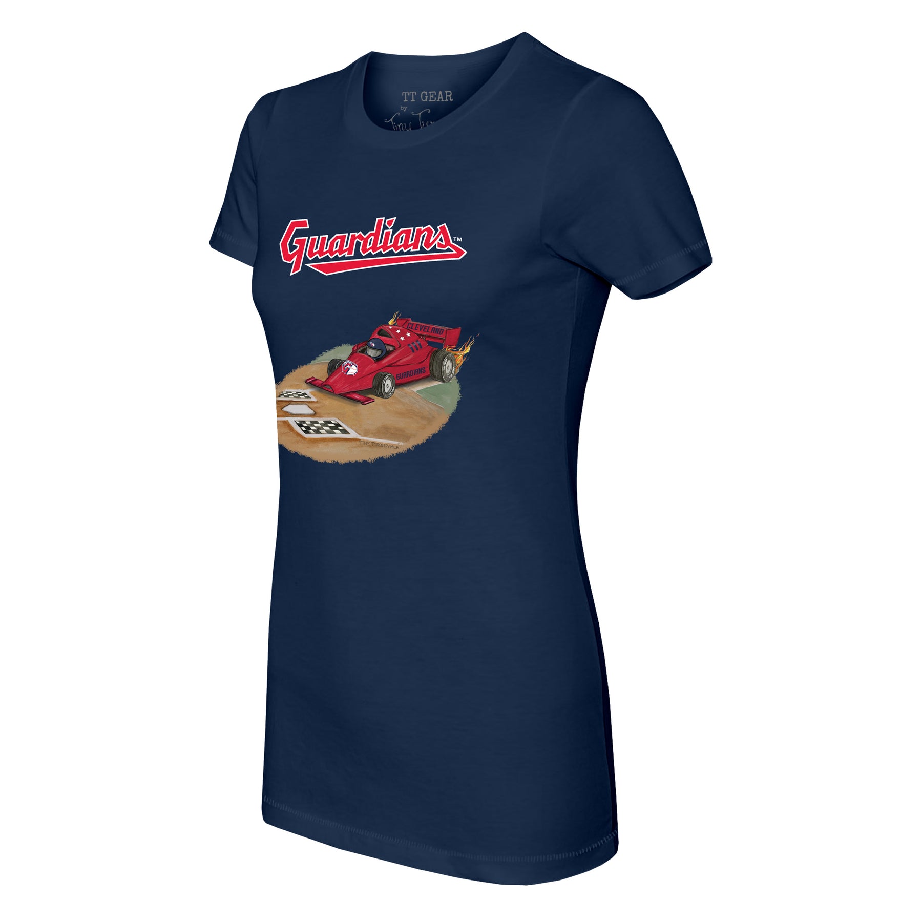 Cleveland Guardians Race Car Tee Shirt