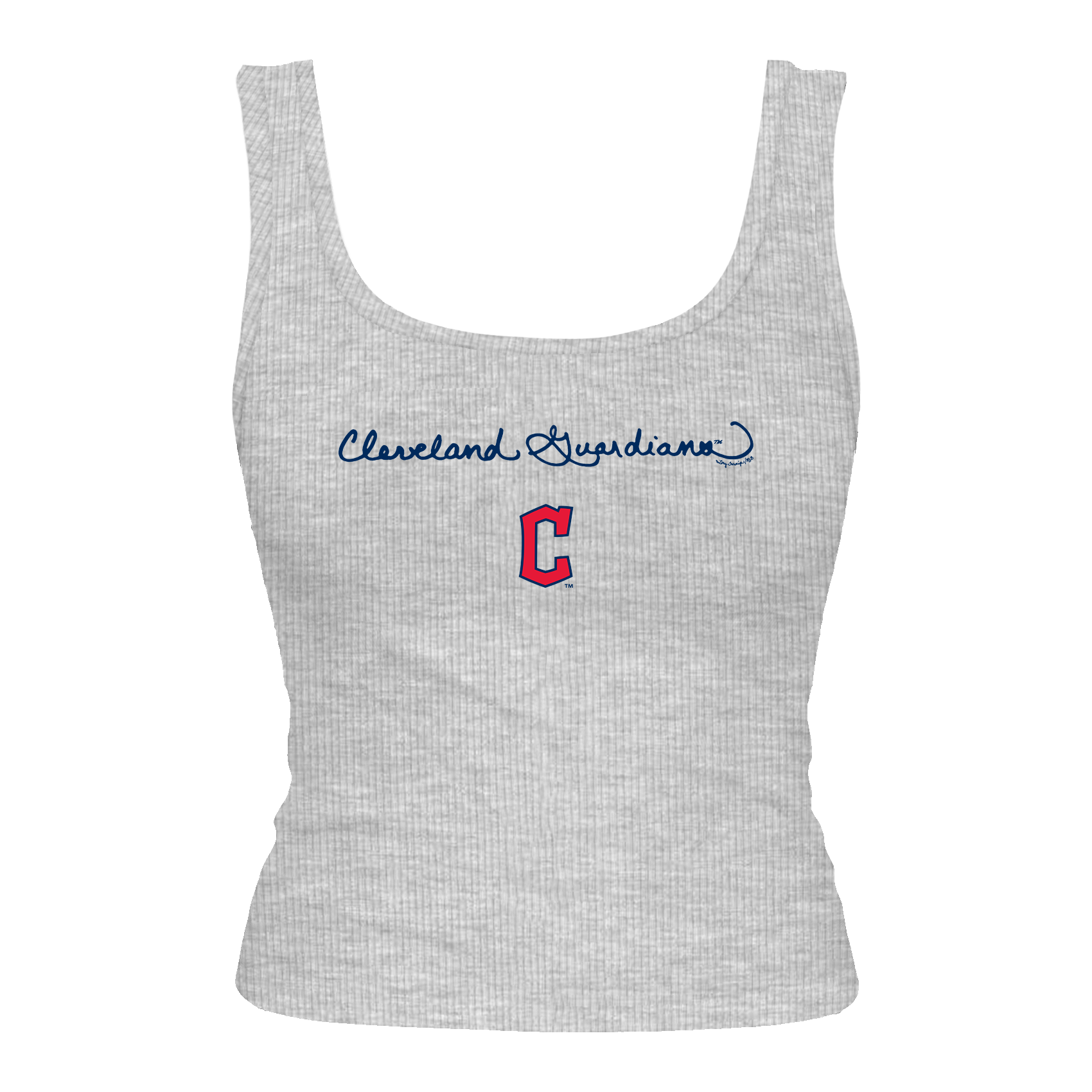 Cleveland Guardians Logo Script Emmy Tank