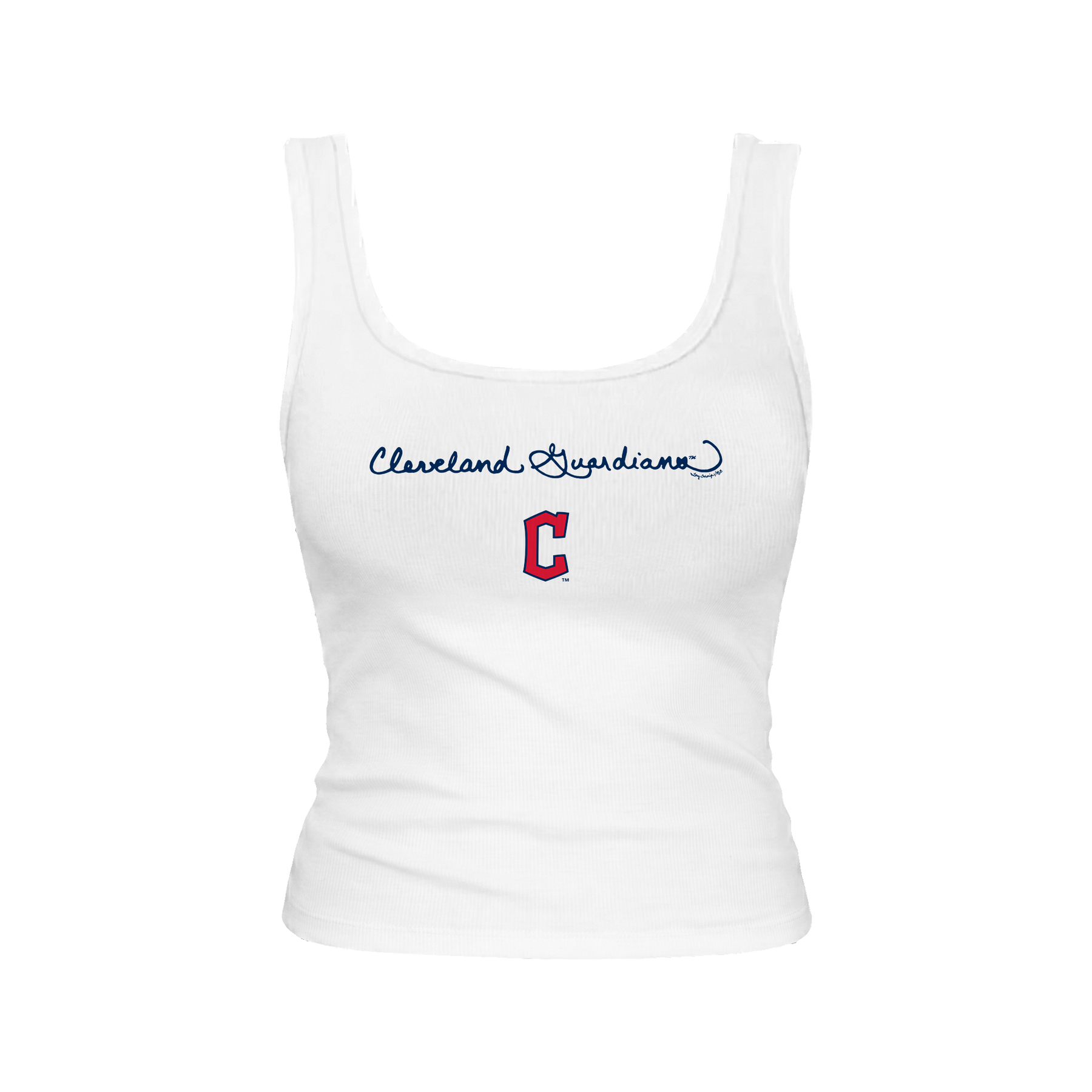 Cleveland Guardians Logo Script Emmy Tank