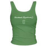 Cleveland Guardians Logo Script Ribbed Tank - Tiny Turnip