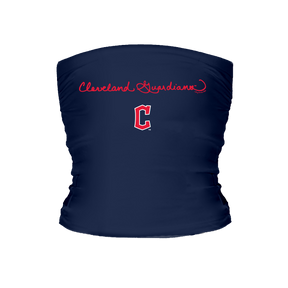 Cleveland Guardians Logo Script Tube Top - Tiny Turnip