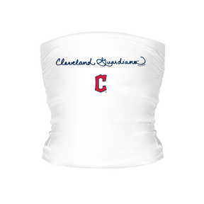 Cleveland Guardians Logo Script Tube Top - Tiny Turnip