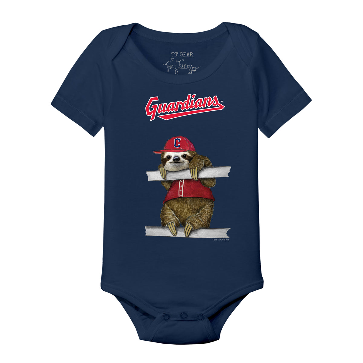 Cleveland Guardians Sloth Short Sleeve Snapper