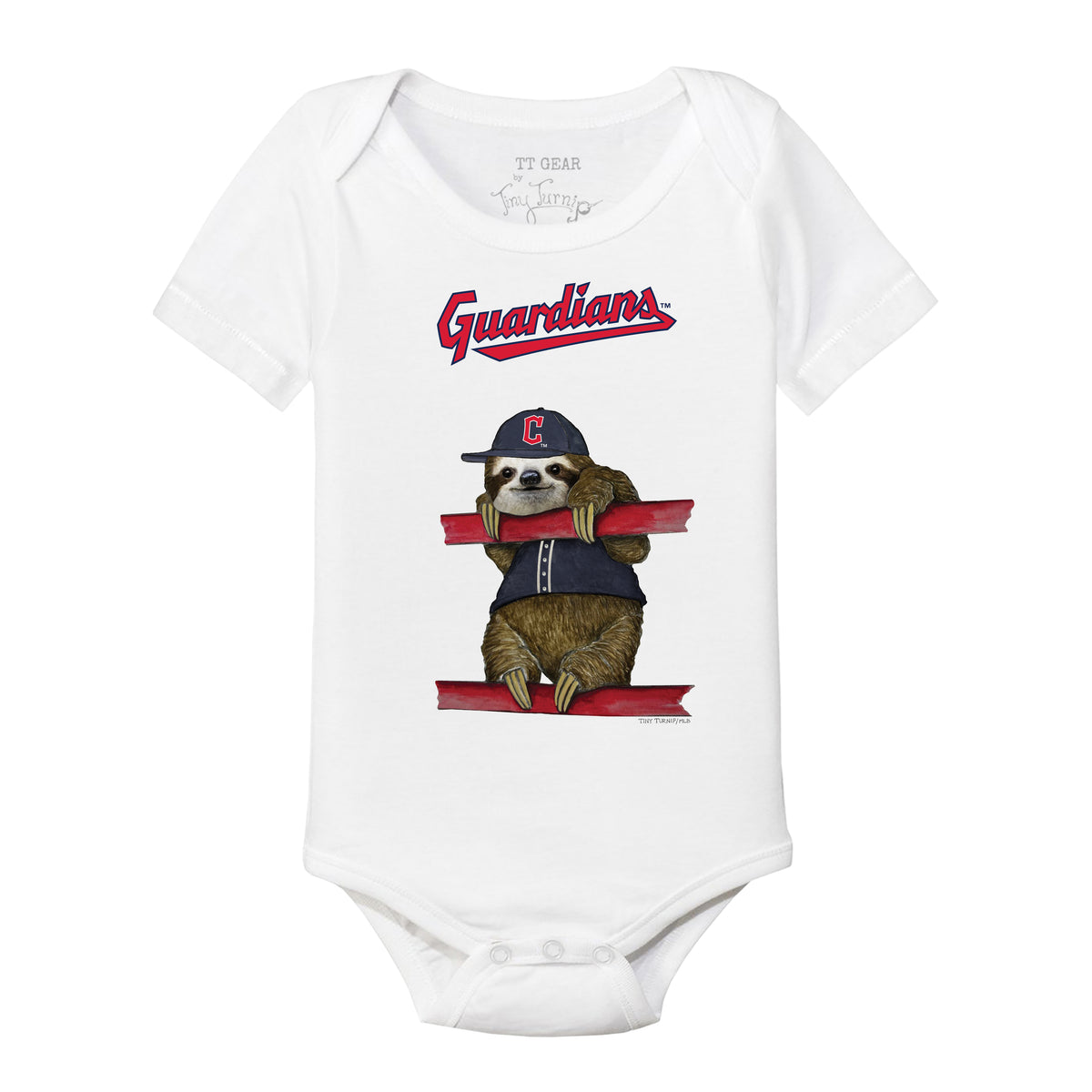 Cleveland Guardians Sloth Short Sleeve Snapper