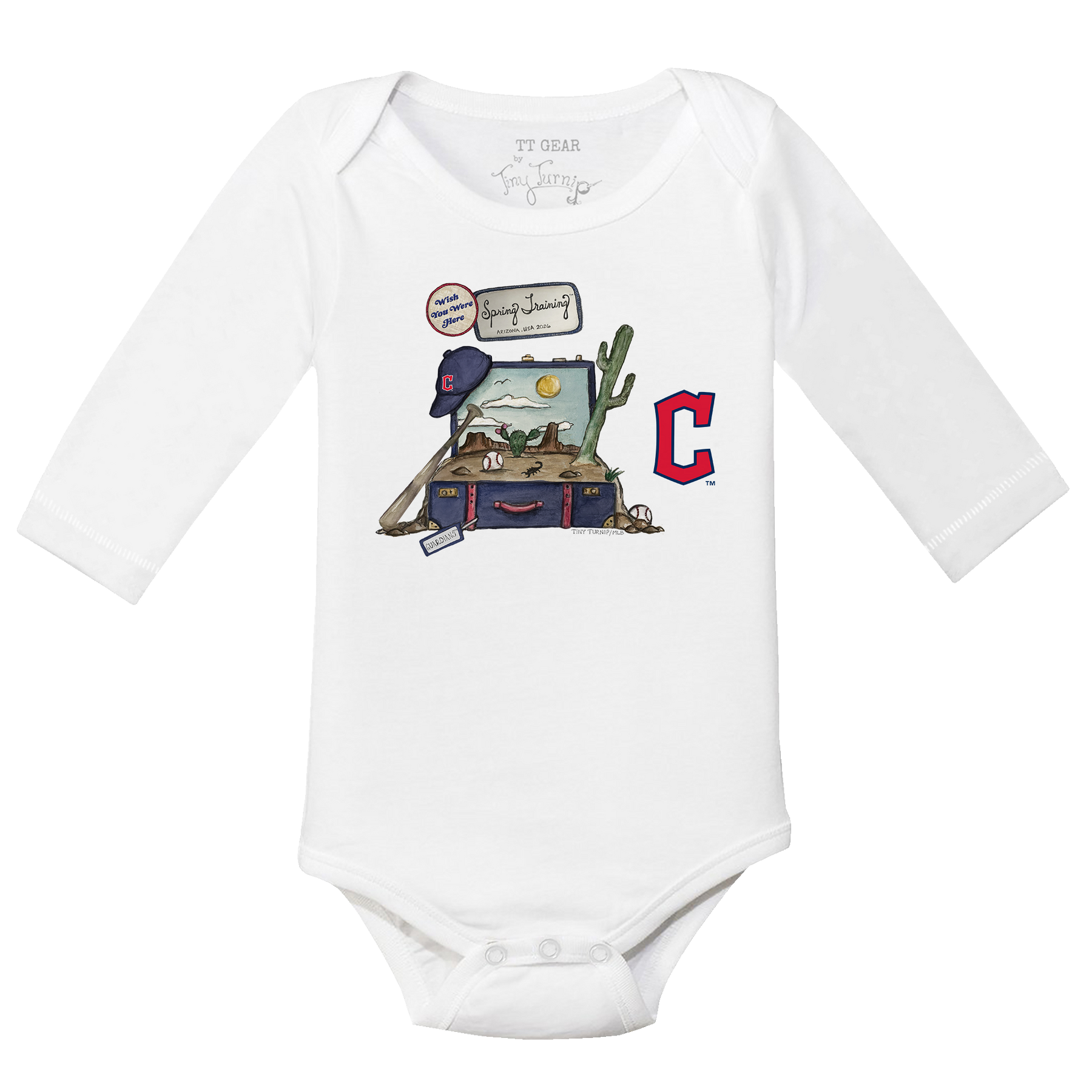Cleveland Guardians Spring Training 2026 Long Sleeve Snapper - Tiny Turnip