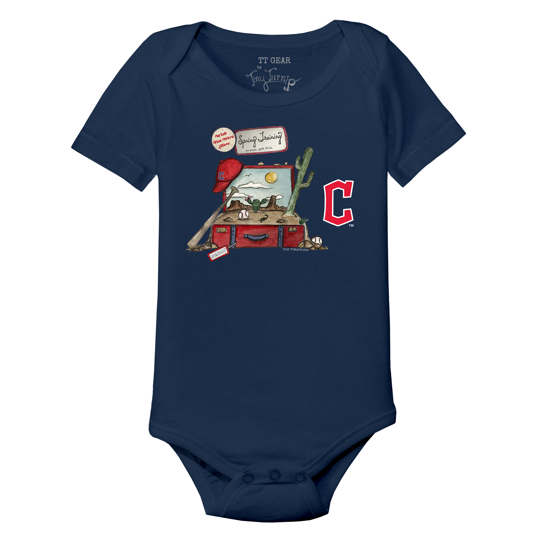 Cleveland Guardians Spring Training 2026 Short Sleeve Snapper - Tiny Turnip