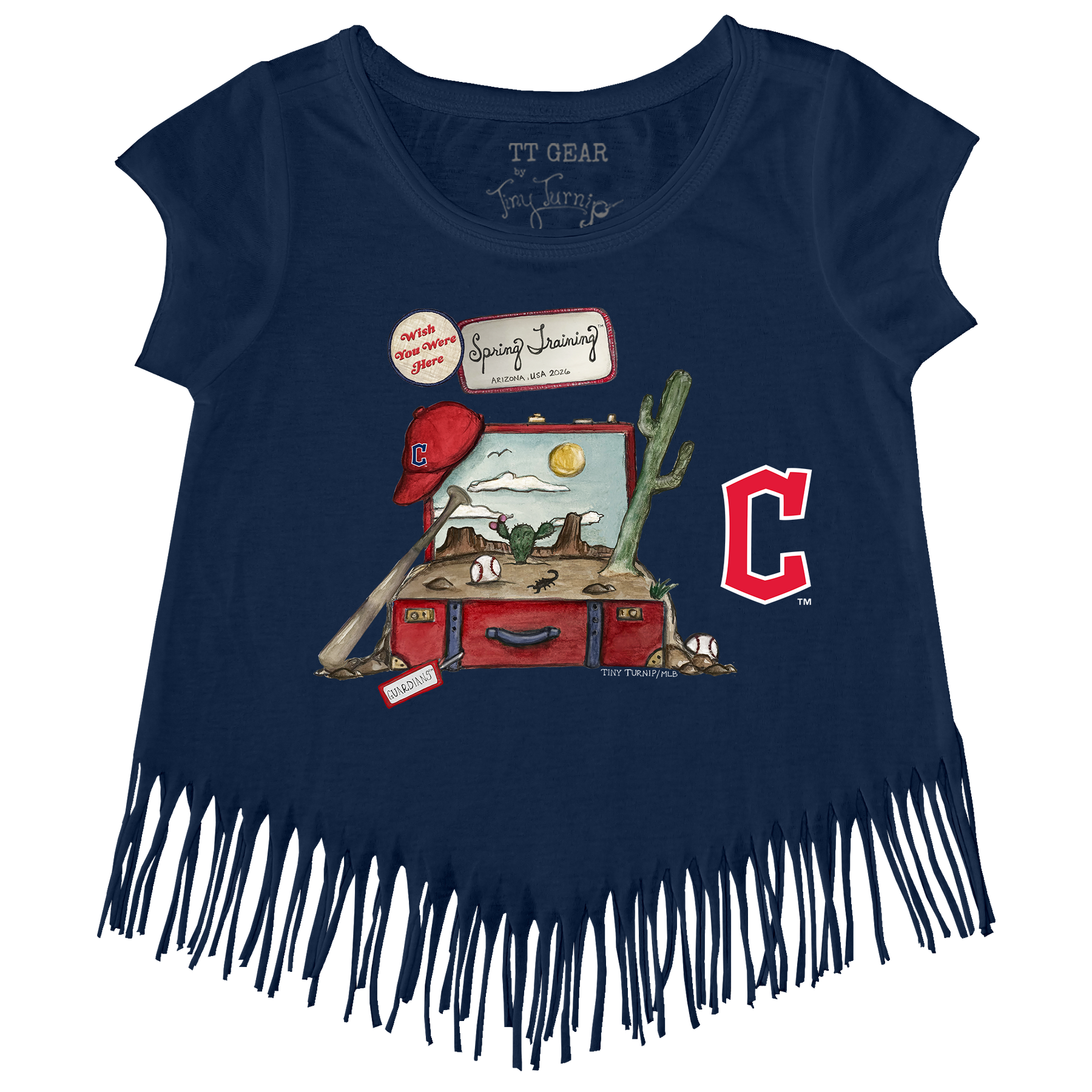 Cleveland Guardians Spring Training 2026 Fringe Tee - Tiny Turnip