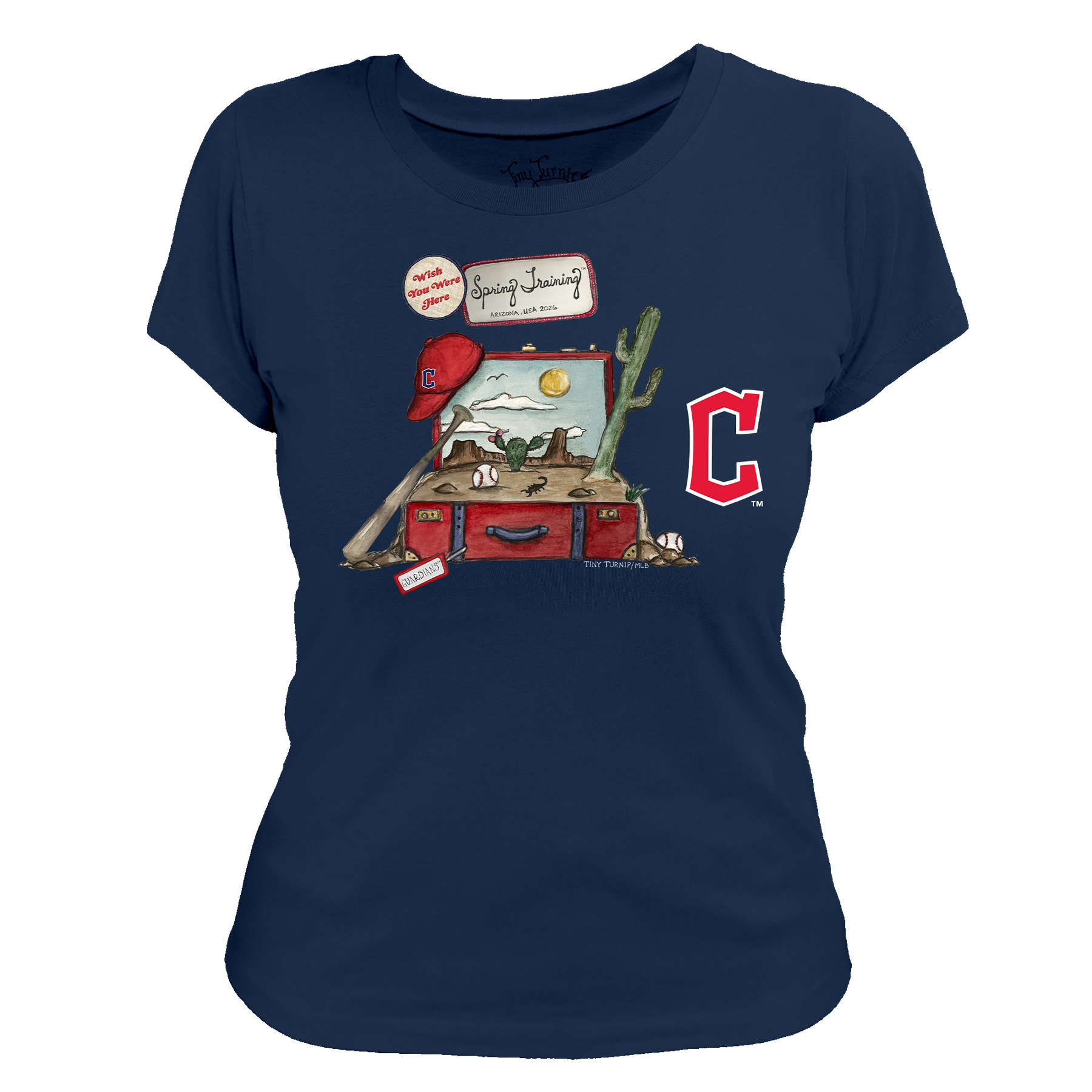 Cleveland Guardians Spring Training 2026 Women's Tee Shirt - Tiny Turnip