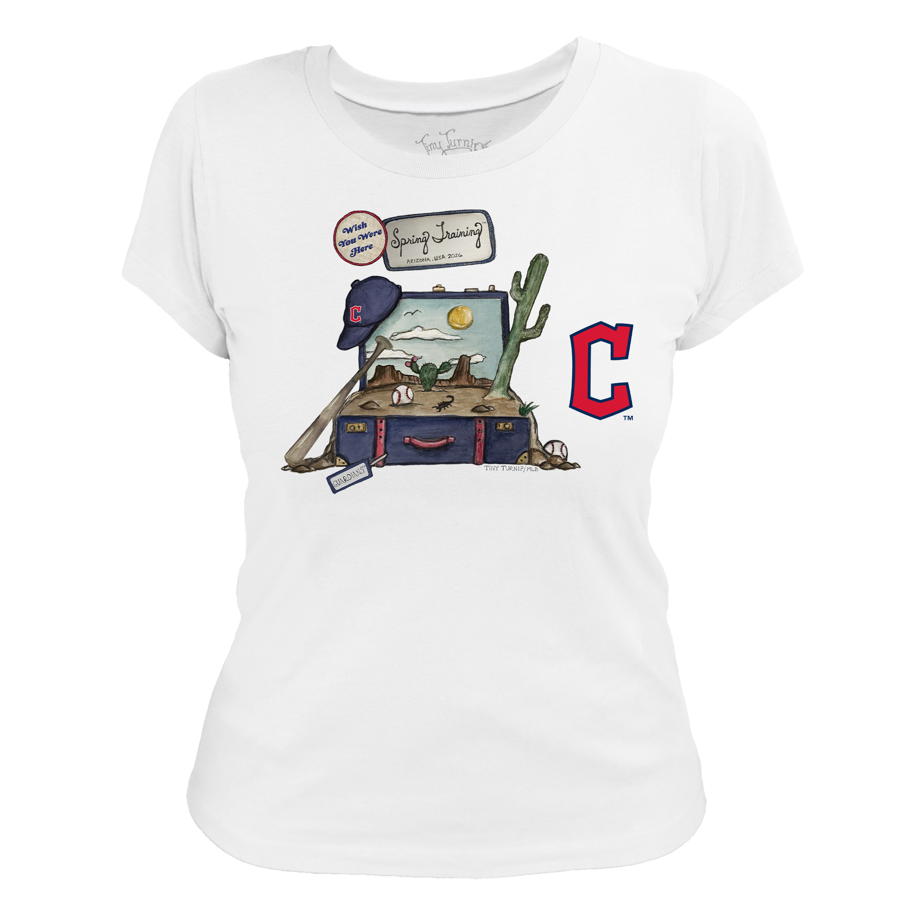 Cleveland Guardians Spring Training 2026 Women's Tee Shirt - Tiny Turnip