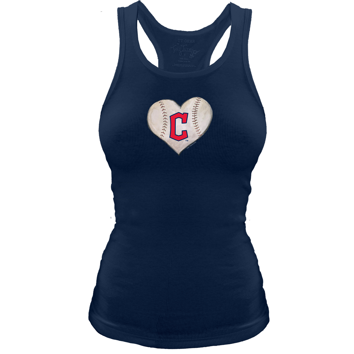 Cleveland Guardians Stitched Heart Classic Tank - Tiny Turnip