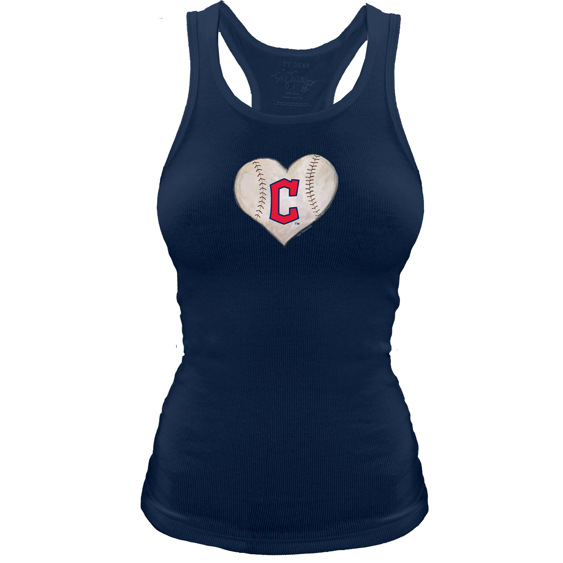 Cleveland Guardians Stitched Heart Classic Tank - Tiny Turnip