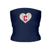 Cleveland Guardians Stitched Heart Tube Top - Tiny Turnip