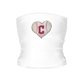 Cleveland Guardians Stitched Heart Tube Top - Tiny Turnip