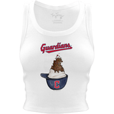 Cleveland Guardians Sundae Helmet Crop Tank - Tiny Turnip