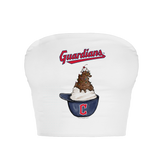Cleveland Guardians Sundae Helmet Crop Tube Top - Tiny Turnip