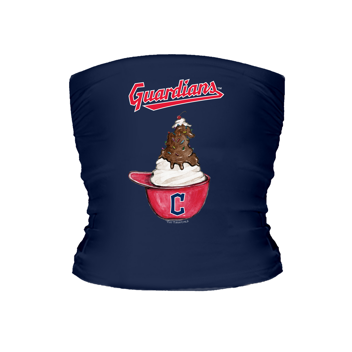 Cleveland Guardians Sundae Helmet Tube Top - Tiny Turnip