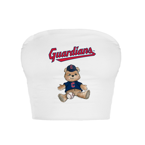 Cleveland Guardians Teddy Crop Tube Top - Tiny Turnip