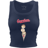 Cleveland Guardians Triple Scoop Crop Tank