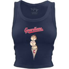 Cleveland Guardians Triple Scoop Crop Tank