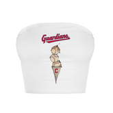 Cleveland Guardians Triple Scoop Crop Tube Top