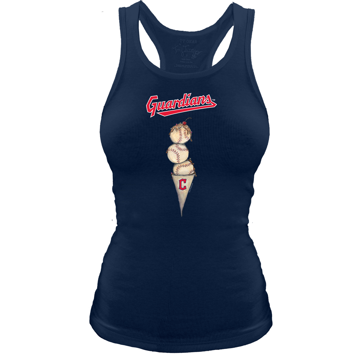 Cleveland Guardians Triple Scoop Racerback Tank - Tiny Turnip