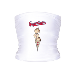 Cleveland Guardians Triple Scoop Tube Top - Tiny Turnip