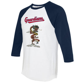 Cleveland Guardians 2024 Year of the Dragon 3/4 Navy Blue Sleeve Raglan